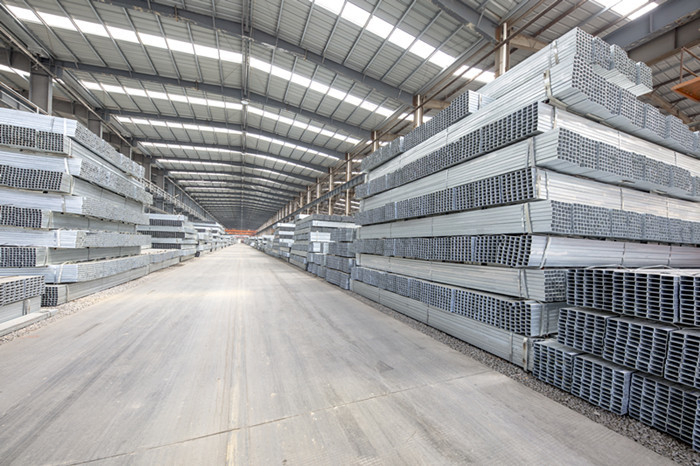 High Toughness Galvanized Steel Square Tubing , Zinc Plating Mild Steel Square Tube