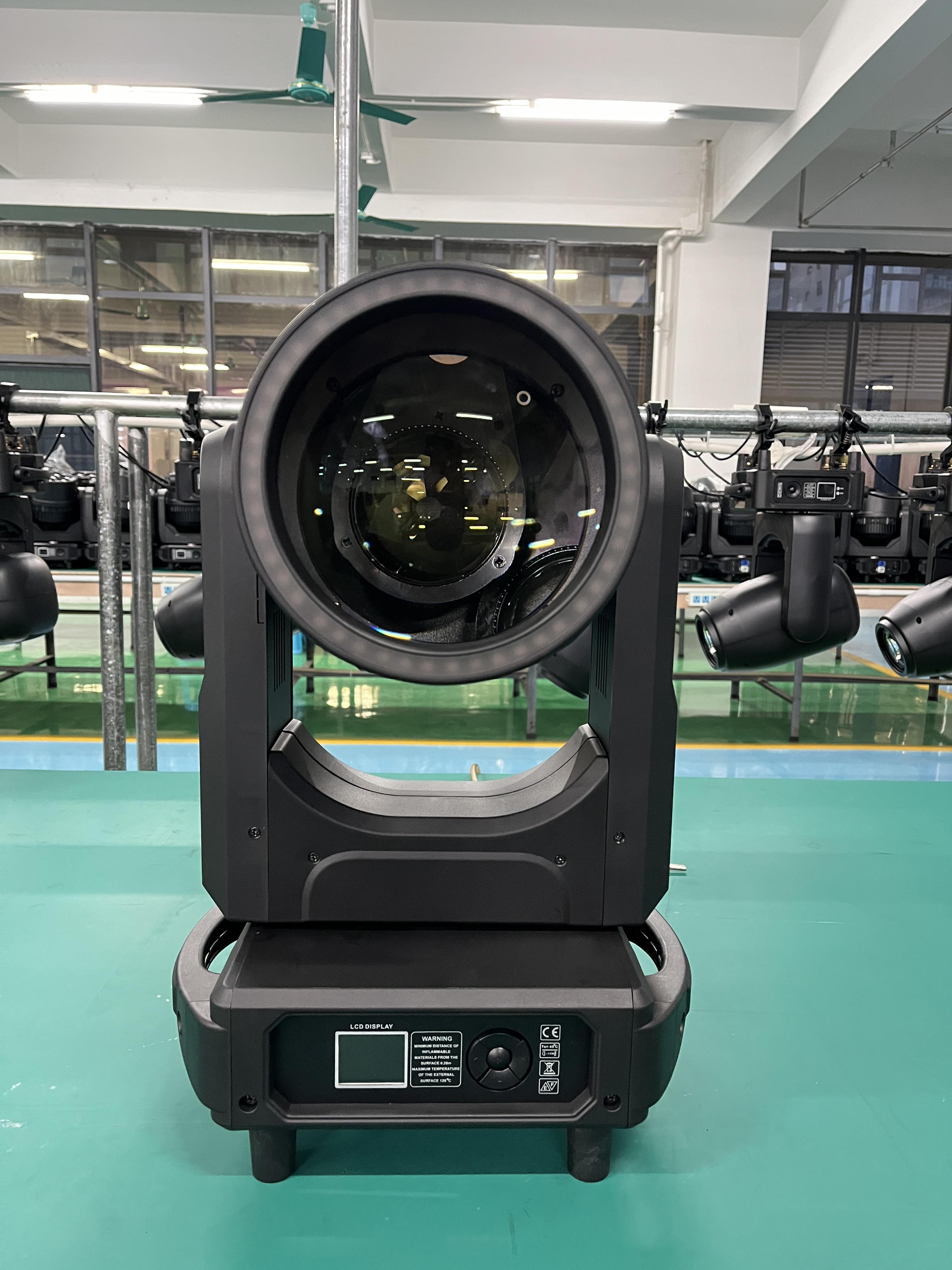 300w Moving Head Light Beam Light Show Stage Disco Move Head Beam Pattern Light With Led Ring Strip Dj Event