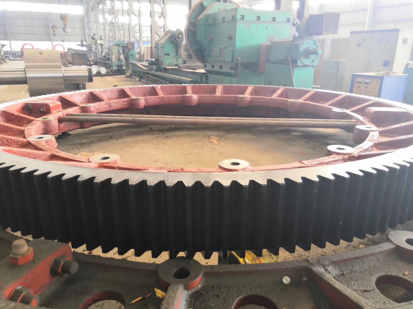 16m CNC Hobbing Machine Cutting Spur Rotary Kiln Girth Gear And Mill Girth Gear