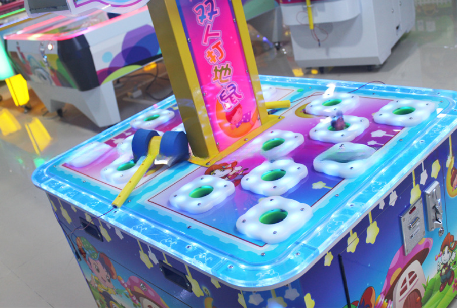 Dreamland indoor game center double players hitting mouse arcade machine for sale