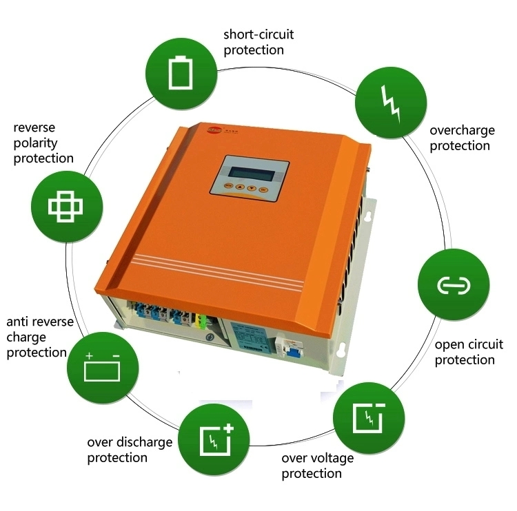 WiFi Communication Solar And Wind Controller 10kw 15kw 96v 144v With Overtemp Protection