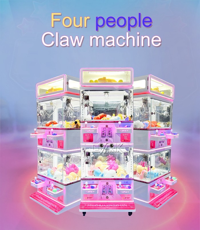 Australia Arcade Four People Crane Claw Machine Catch Gift Vending Machine