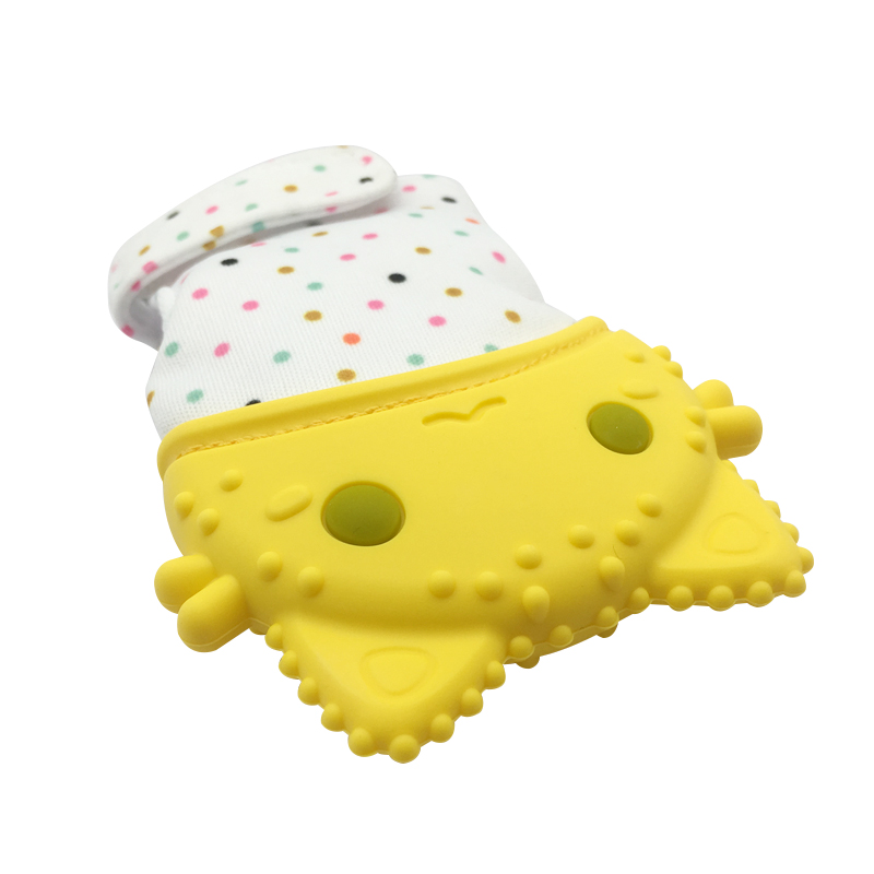Baby Shower Gift Pain Relief Teething Mitt BPA Free Silicone Safe Food Grade Teether Glove Unisex Prevent Scratch Mitten