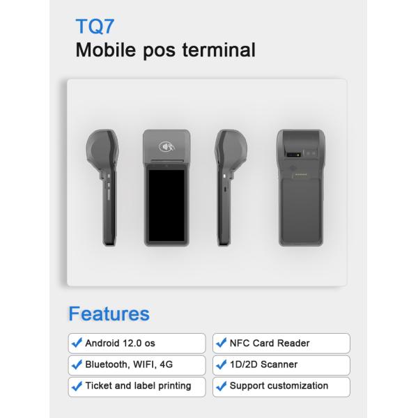 5.5 Inch Smart Touch POS Android Machine NFC Card Reader 4G Scanner