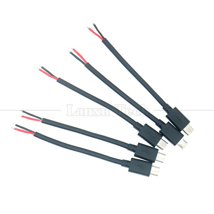 Male Female Micro B to Bare Wires Open End Cable for Raspberry Pi Tablet