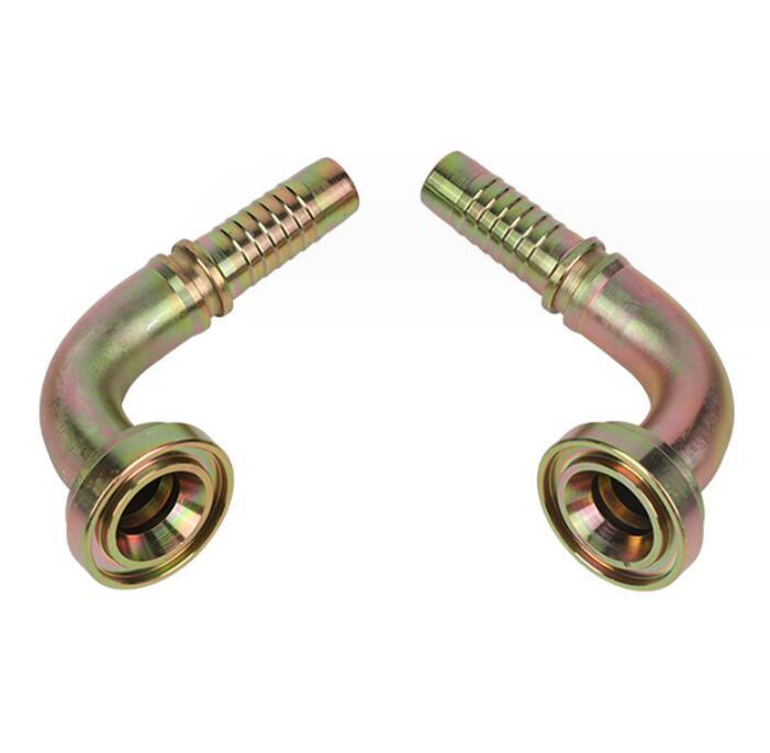 Factory CNC Produced 90 Degree SAE Split Flange Clamp 3000 Psi, SAE 87391 Hydraulic Pipe Flange Fittings 87391
