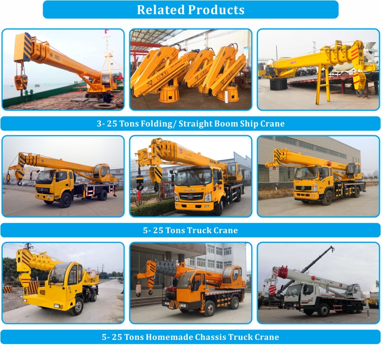 14 Tons Lorry Truck Crane 20m Max. Lifting Height Hydraulic Crane For Truck