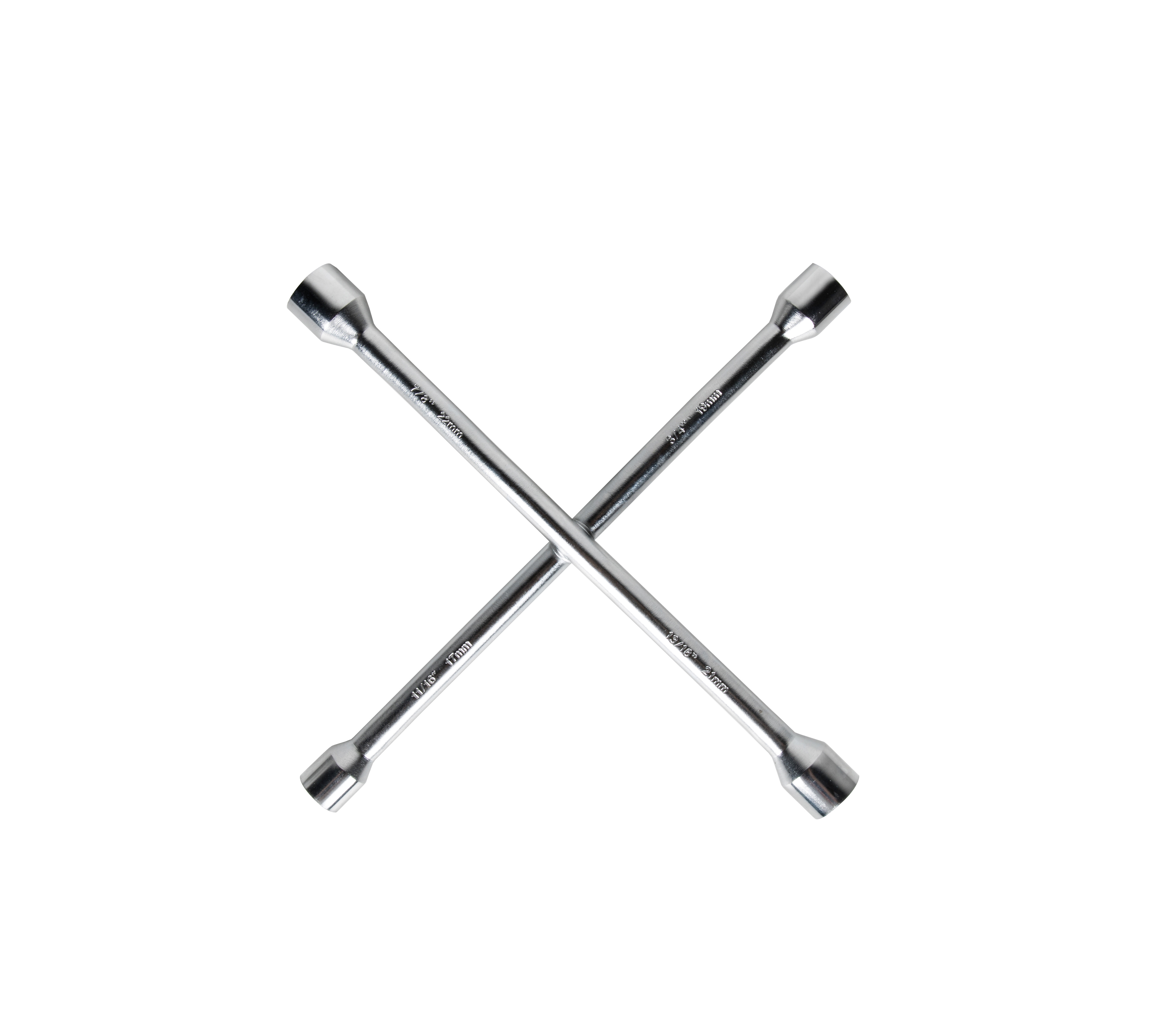 20 Inch Car Tire Wrench , ODM 4 Way Lug Nut Wrench With Knurling