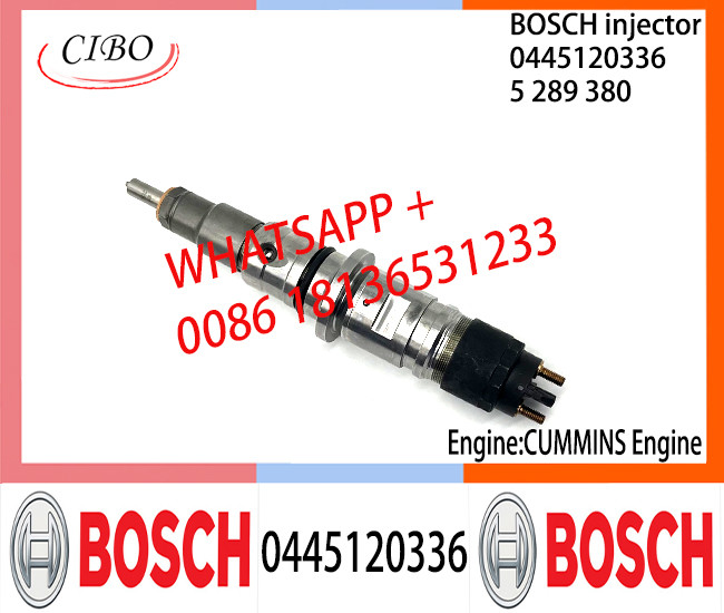 BOSCH 0445120336 Neutral Diesel Fuel Injector Assembly 0445120336 5289380 For CUMMINS Engine