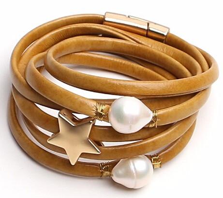jewellery spring and summer new collection leather magnetic bracelet, fashion