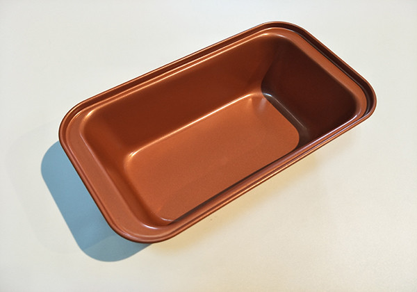 Steel 5 Piece Copper Bakeware Set with Nonstick Ti-Cerama Coating Super Strong 0.8MM Gauge Includes Cookie Sheet Muffin