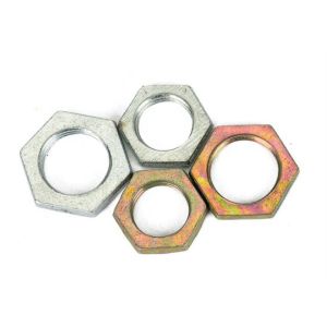 Unchamfered Hexagon Thin Nut , 4.8 6.8 Grade Thin Lock Nuts DIN Standard