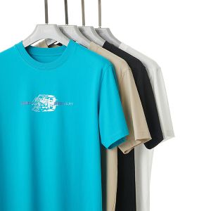 Customizable Patterns Anti-wrinkle Essential Cotton Fabric Men's T-shirts For