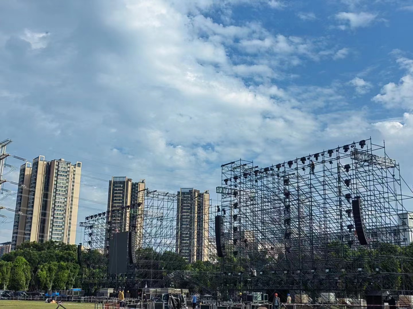 ARE AUDIO dual 12 inch outdoor line array compact and powerful line array speaker for outdoor events