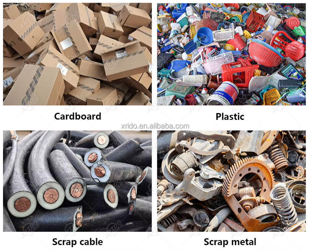 Industrial Metal Shredder Plastic Film Plastic Shredder Machine Waste Plastic pp Pe Baled Film Shredder