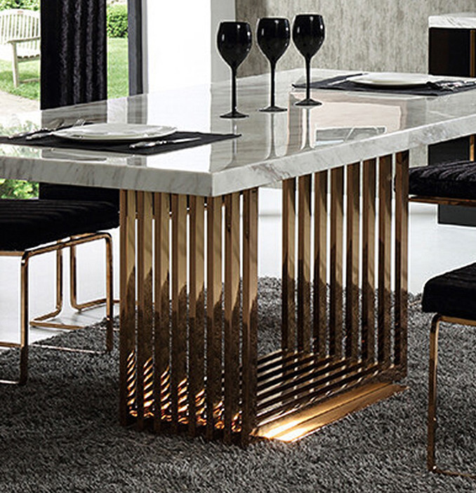 Marble Square Dining Table Apartment Size Kitchen Table Length 1.8m/2m