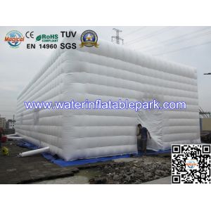Large Inflatable Cube Tent For Advertisment , Inflatable Exhibition Tent 20 x 10