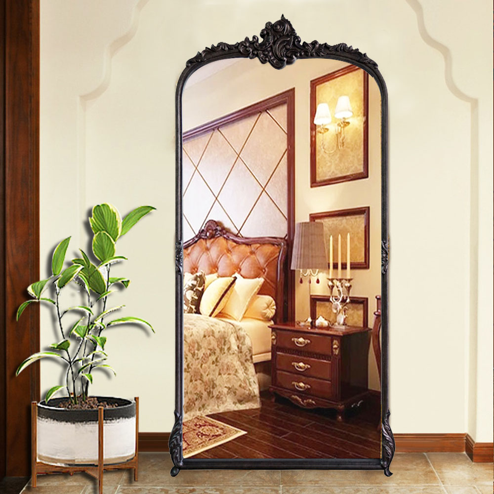 Wall-Mounted Art Deco Design Style Mirror for Large Home and Living Room Decoration