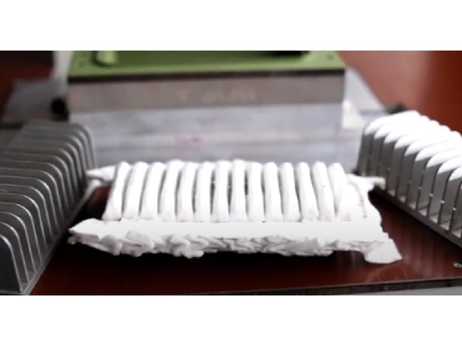 Toyota Air Filter Making Die Green Metal Mold Length 243mm