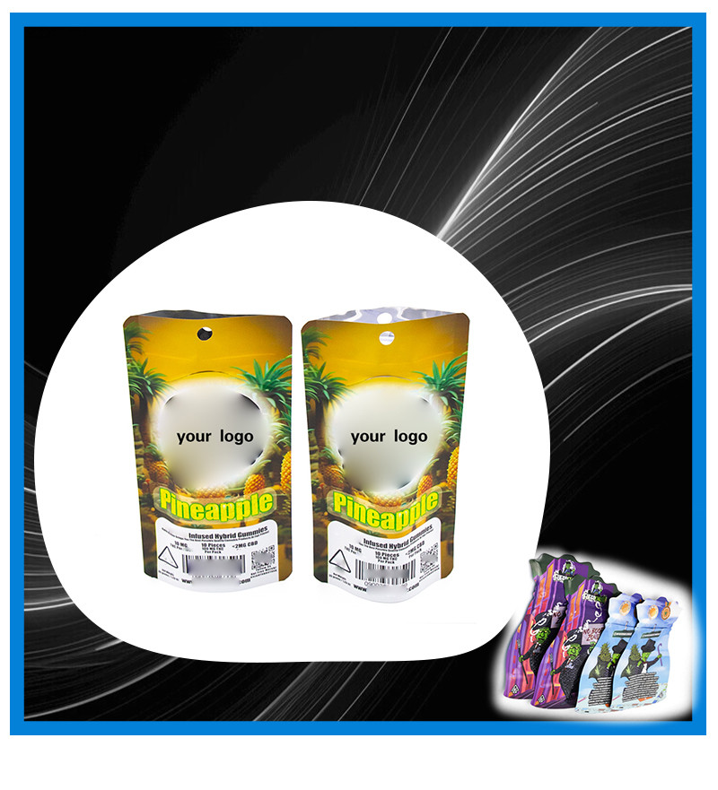 Child Resistant Safety Protective Zipper Packaging Bag Pet Standing Weed Bag