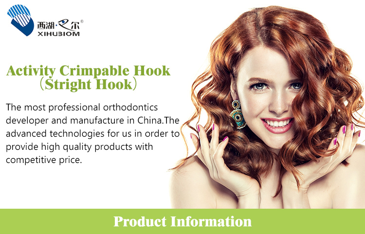 Stainless Steel Dental Orthodontic Crimpable Hook With 3 Years Shelf Life