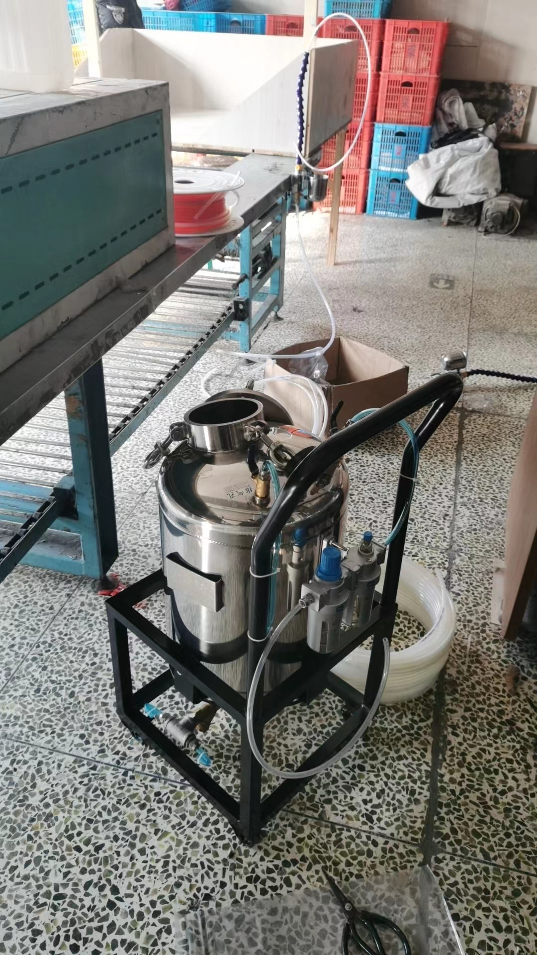 4 Heads 304 Stainless Steel Glue Brushing Machine 30L Multi Function