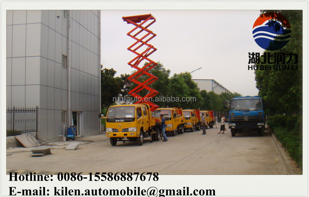 DFAC 4x2 Hand Operated High Altitude Lift Truck 8m 10m Double Cabin