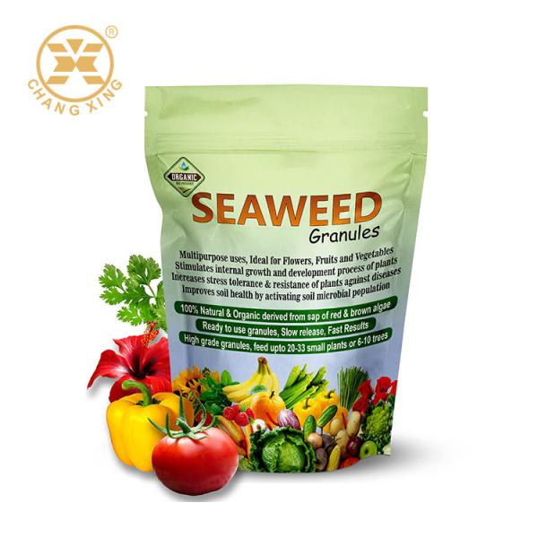 50Lb 10kg 20kg Plastic Fertilizer Packaging Bag CPP Fert Enhance Stand Up Pouch