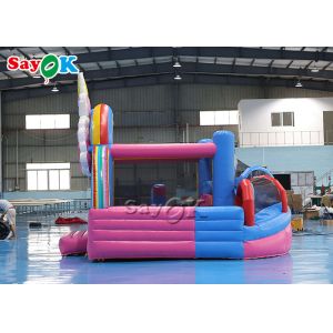 Sayok Flower Theme Inflatable Bouncing Trampoline With Slide Inflatable Bounce