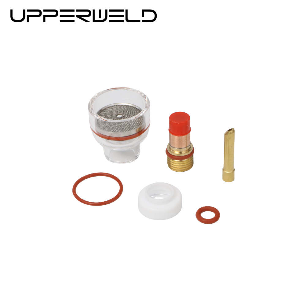 Durable TIG Cup Consumables WP17 18 26 TIG Large Champagne Clear Nozzle Kit with Collet Body