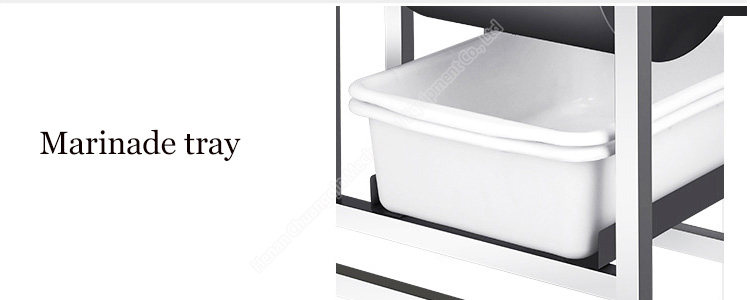 38L Poultry Saline Injecting Machine Stainless Steel Marinade Chicken Marinating Pickling Vacuum Meat Tumbler