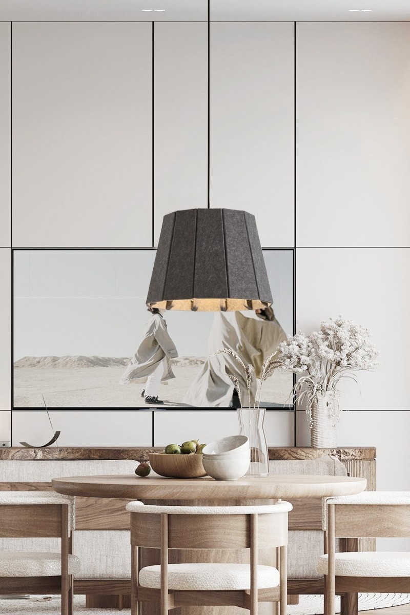 Modern Dome Chandelier For Living Room Dining Room felt Pendant Lamps(WH-AP-566)