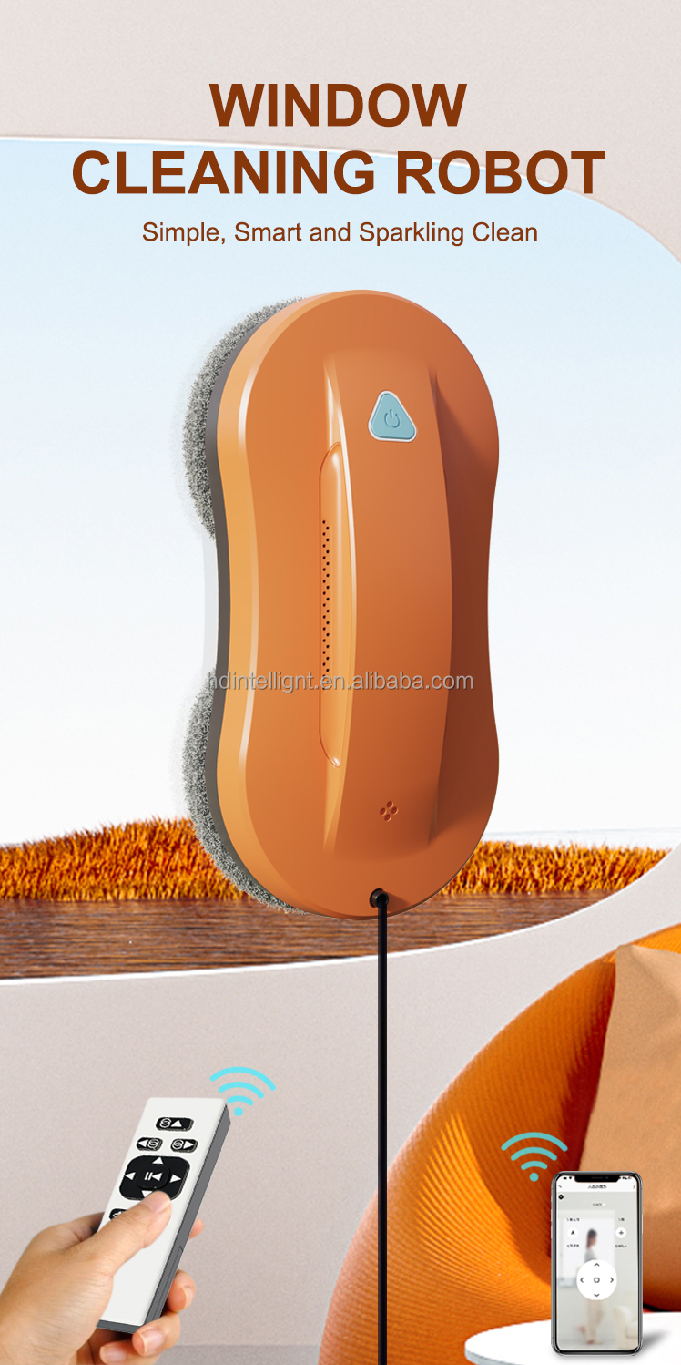 Remote Control APP Window Cleaner for Intelligent Cleaning on Windows/Tiles/Glass Door