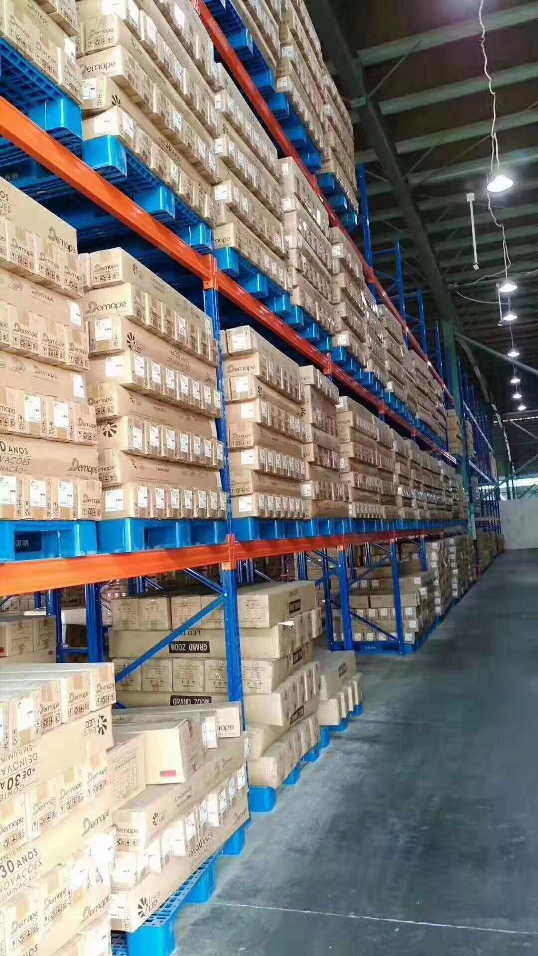 Large size heavy duty flat racking hygienic Food Grade Cold Storage Use 3 Skids Plastic Pallet