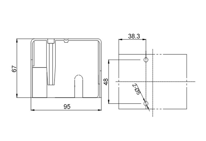 JQX-62F JQX 62F 76F 80A dust cover power relays for Electric welding machine