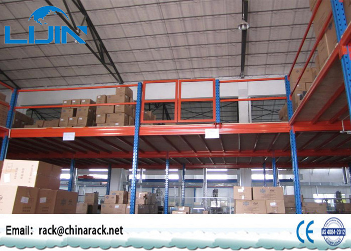 Multi Layer Storage Mezzanine Floors , Steel Structure Mezzanine Storage Platform
