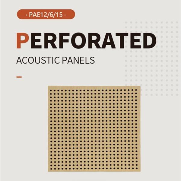 Timber Veneer Perforated Acoustic Wood Panels For Auditorium Sound Absorption 0