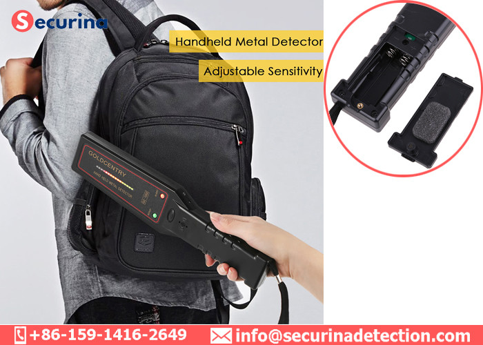 Mini Security Metal Detector Wand Body Scanner GC-1002 9V Battery Power Supply