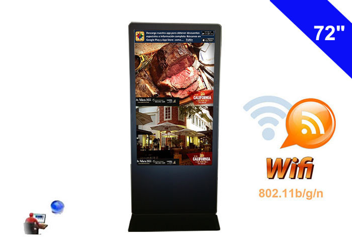  Quad Core Android WIFI Digital Signage Network Kiosk LCD Digital Display 72 inch Manufactures