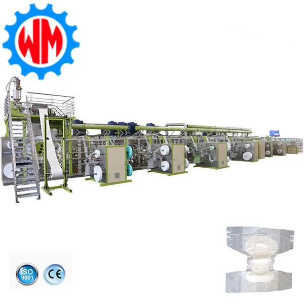 2025 New Easy Operation Adult Diaper Manufacturing Plant Full Servo 400 KW with