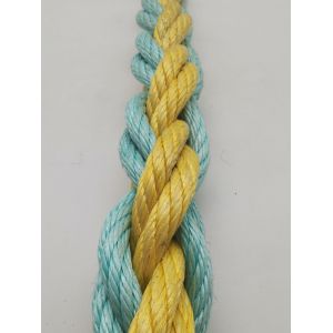 Polypropylene PP Combination Rope 8 Strands Marine Rope With Wire Core For Boat