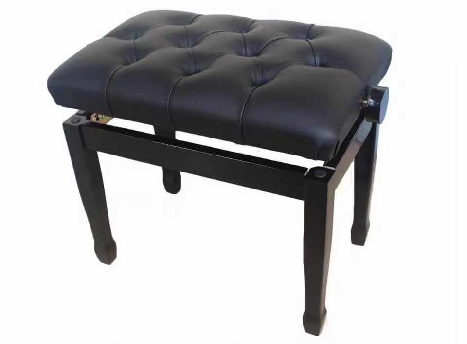 Modern piano accessories solid wooden deluxe piano stool Made In China Best Modern Adjustable Wood Piano Bench