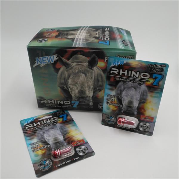 Rhino Card Sex PillPackaging 3D Card Hot Sale New 30000 Rhino Sexual Pill Box In