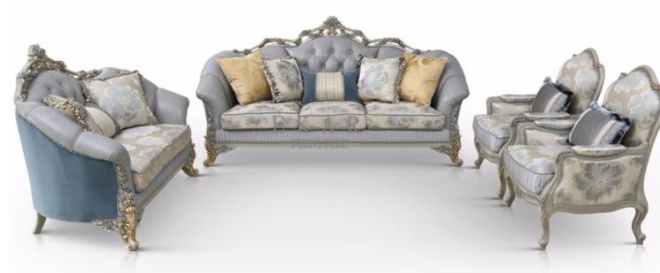 Italian Style Classic Carved Wood Marble Coffee Center Table Living Room Furniture For Sale