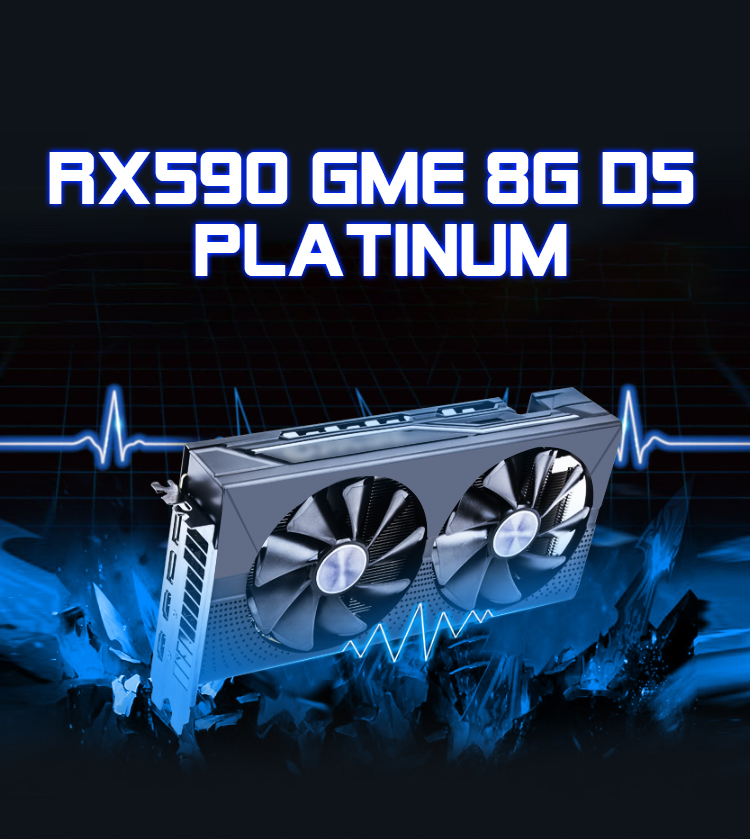 Used 256bit Miner Graphics Card AMD SAPPHIRE RX580 8GB Graphics Card