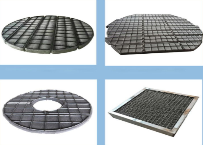 304 SS Mesh Demister Pad Durable Mist Elimination For Chemical Oil Gas Systems