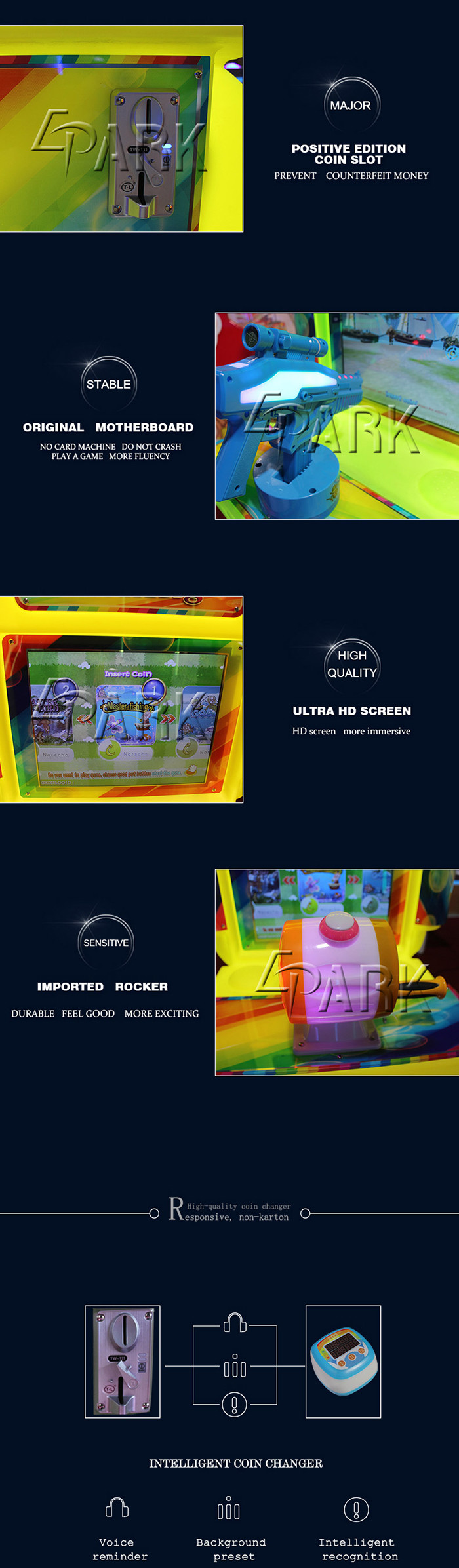 Kids Action Game Truck Housing Coin Operated Game Machine With HD LCD Screen