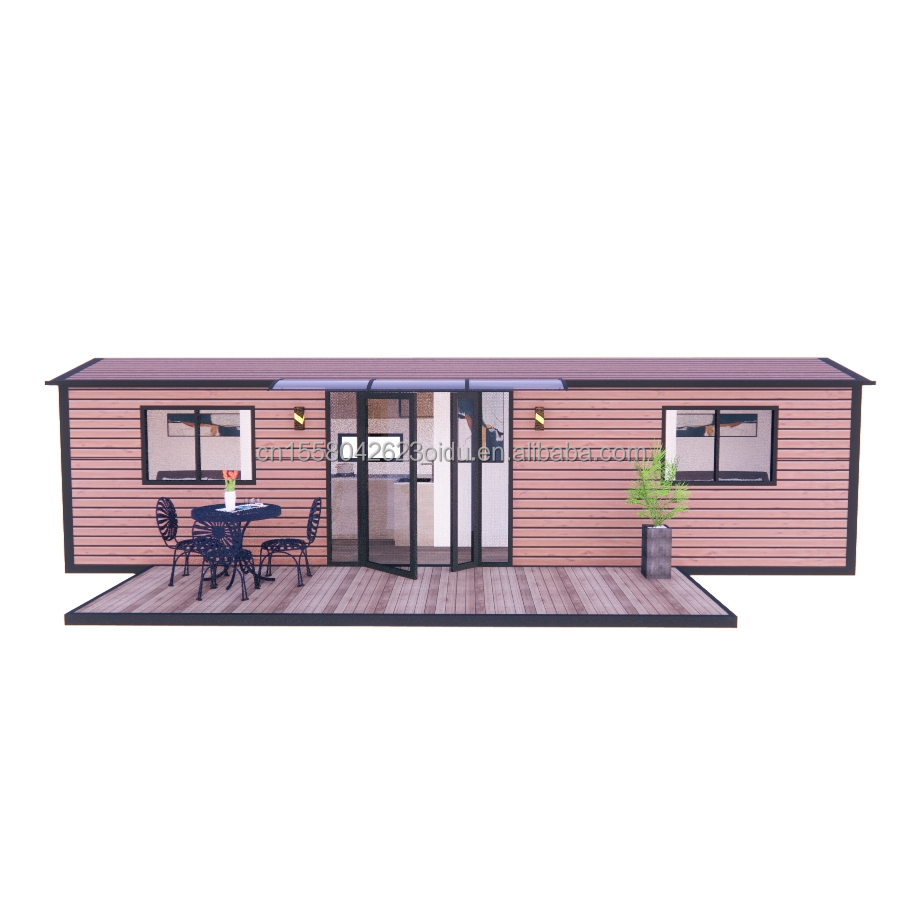 Modern Design Modular Steel Container House Prefabricated Flat Pack for Outdoor Aluminum Alloy Windows Included in Design
