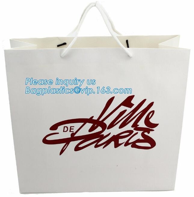 Cheap Customized Pink Printed Paper Shopping Bag For Clothing and Gift,Recycled Luxury Paper Bags & Retail Carrier Bags