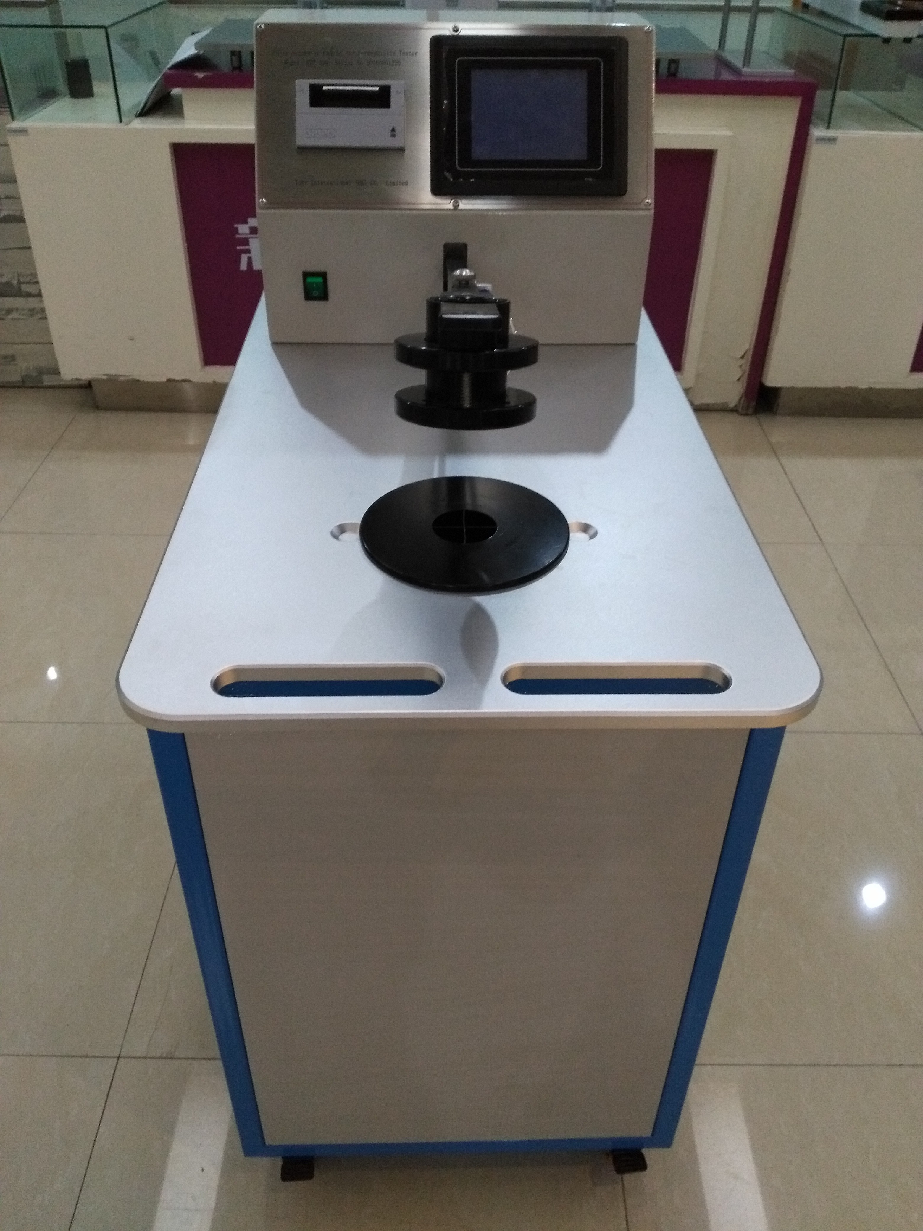Fabric Air Permeability Testing Permeability Test Equipment with ASTM D737 Standard For Garment Testing